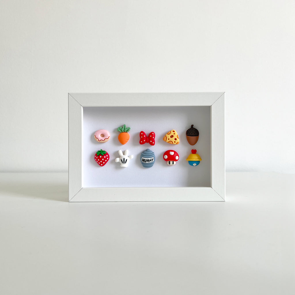 Todo lo que nos gusta - Cuadro con miniaturas en relieve