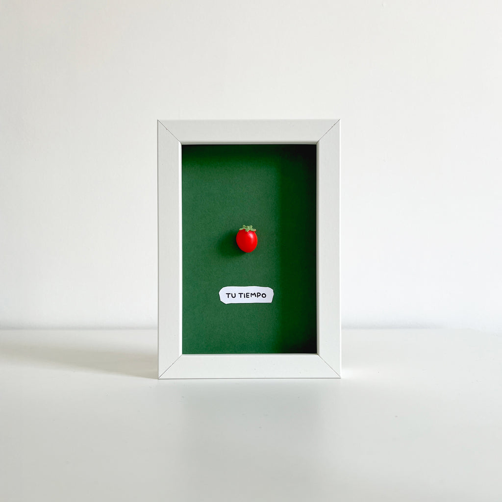 (Tómate) tu tiempo - Cuadro con miniaturas en relieve