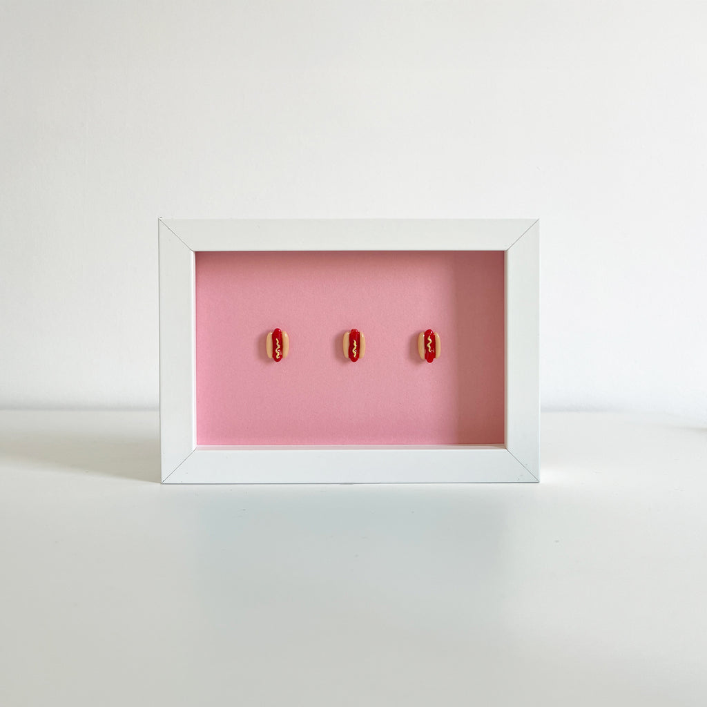 Completos Rosado - Cuadro con miniaturas en relieve